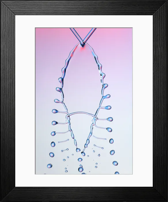 Framed Print : Fluid Fishbone Effect Framed Print : Fluid Fishbone Effect