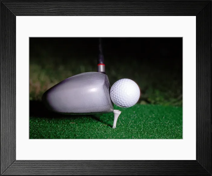 Framed Print : Golf Club Hitting Ball Framed Print : Golf Club Hitting Ball