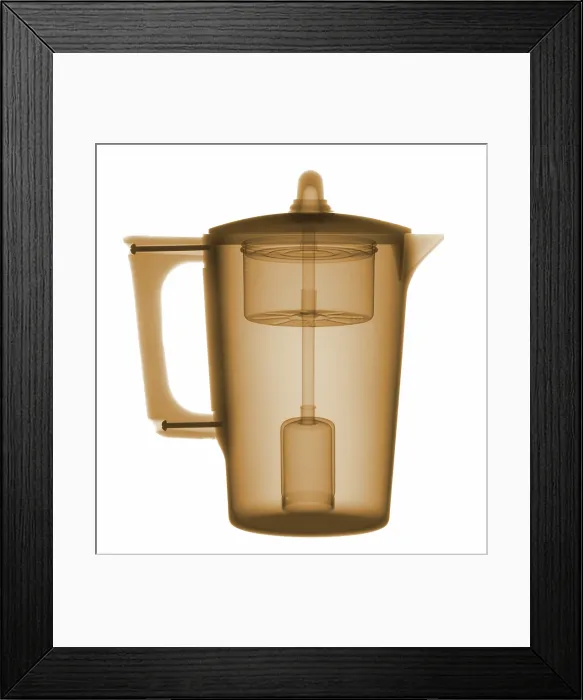 Framed Print : X-Ray of a Coffee Pot Framed Print : X-Ray of a Coffee Pot