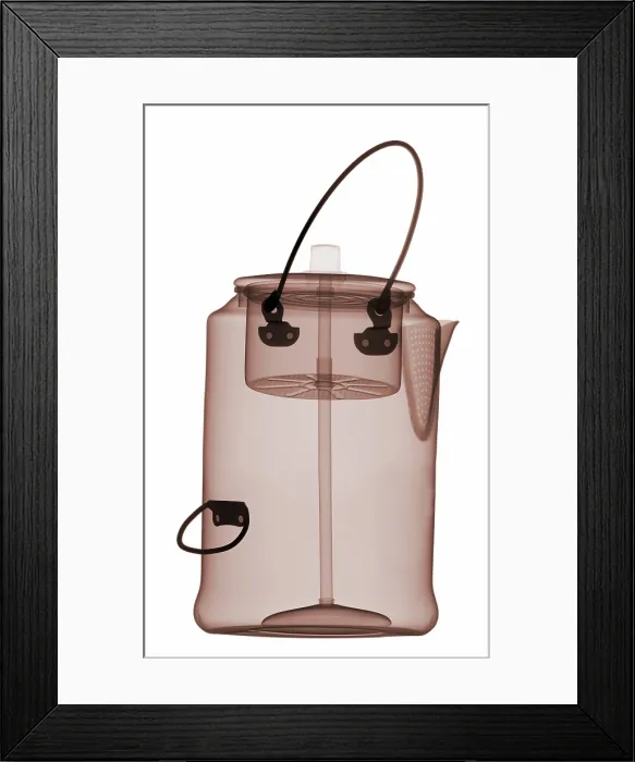 Framed Print : X-Ray of a Coffee Percolator Framed Print : X-Ray of a Coffee Percolator