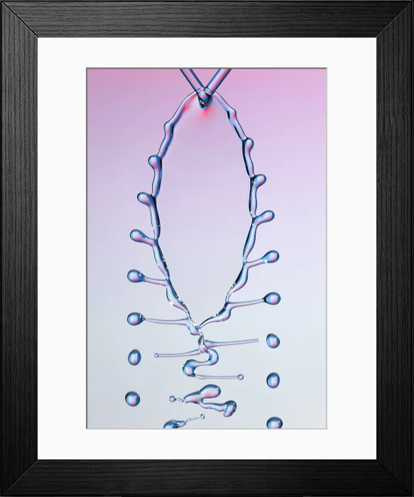 Framed Print : Fluid Fishbone Effect Framed Print : Fluid Fishbone Effect