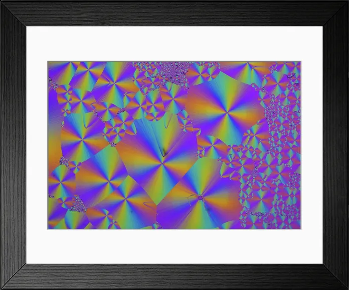 Framed Print : Cholesteryl Acetate Crystals under a microscope Framed Print : Cholesteryl Acetate Crystals under a microscope