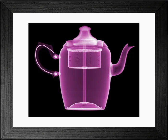 Framed Print : X-Ray of a Coffee Pot Framed Print : X-Ray of a Coffee Pot