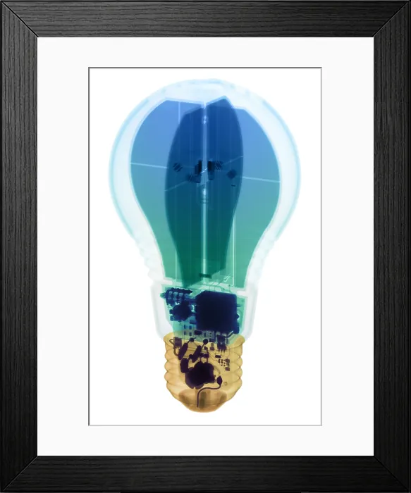 Framed Print : Energy Efficient LED Light, X-ray Framed Print : Energy Efficient LED Light, X-ray