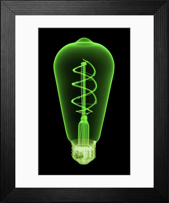 Framed Print : X-Ray of LED Light Bulb Framed Print : X-Ray of LED Light Bulb