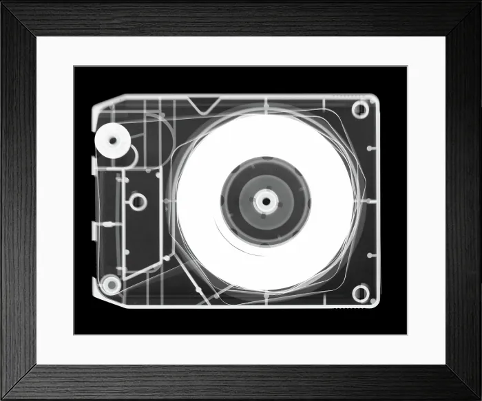 Framed Print : X-Ray of an Eight Track Tape Framed Print : X-Ray of an Eight Track Tape
