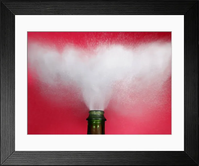 Framed Print : Champagne Cork Popping Framed Print : Champagne Cork Popping