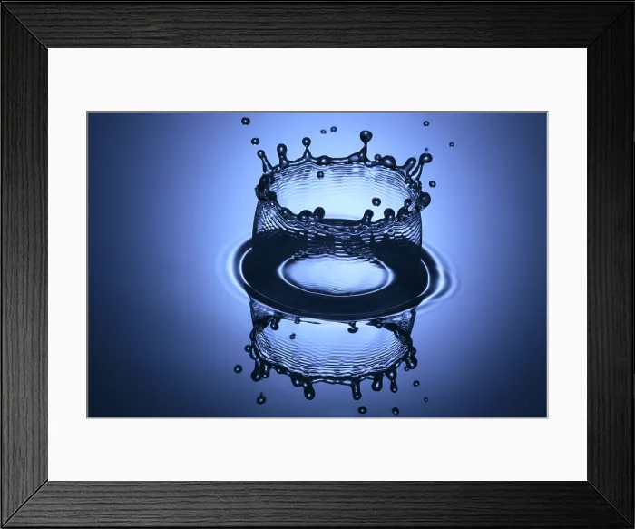 Framed Print : Water Drop Splashes Framed Print : Water Drop Splashes