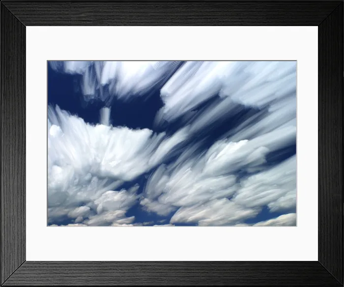 Framed Print : Time-Lapse Clouds