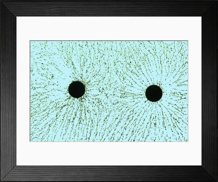 Framed Print : Electric Field Lines