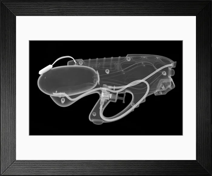 Framed Print : An X-ray of a squirt gun Framed Print : An X-ray of a squirt gun