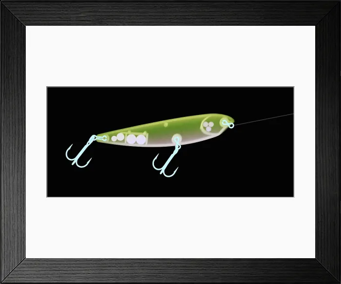 Framed Print : X-ray of Fishing Lure Framed Print : X-ray of Fishing Lure