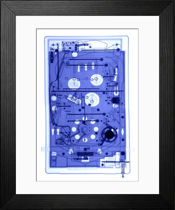 Framed Print : An X-ray of a pinball machine