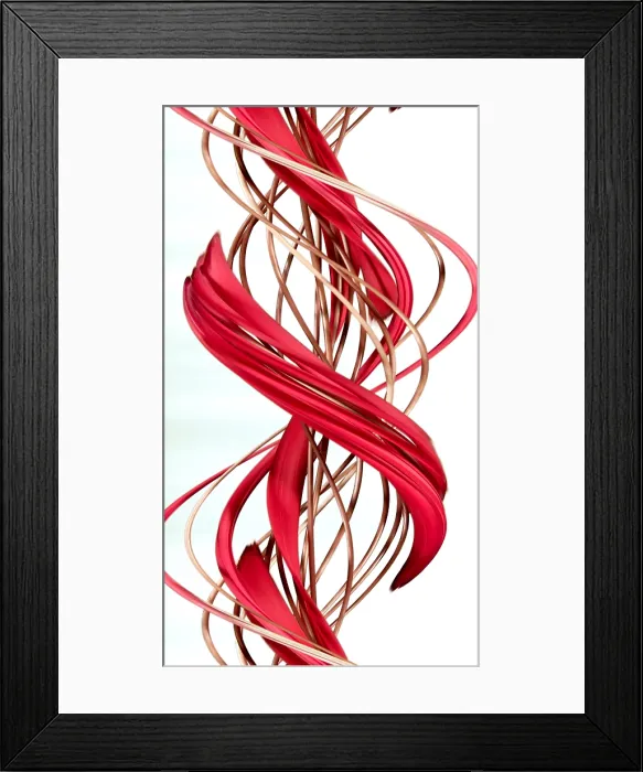 Framed Print : Flowers, Digital Streak Image Framed Print : Flowers, Digital Streak Image