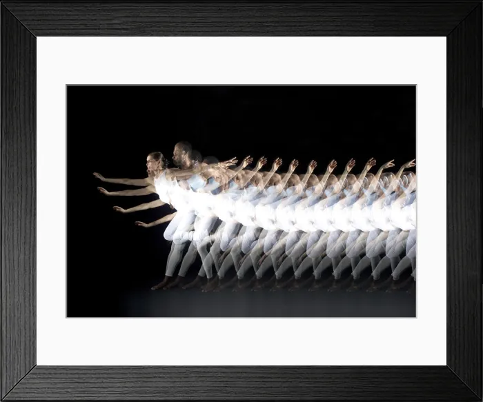 Framed Print : Dancers. Stroboscopic image of dancers Framed Print : Dancers. Stroboscopic image of dancers