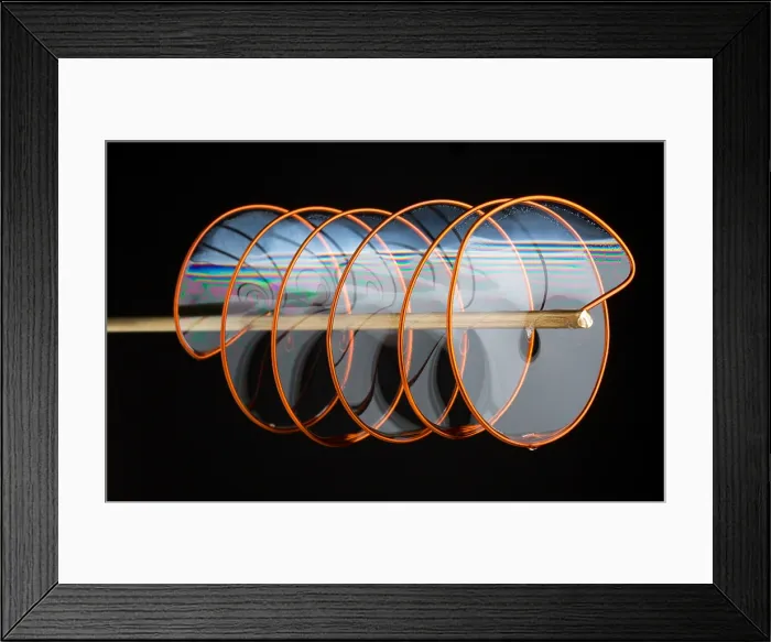 Framed Print : Soap Films on a Spiral Framed Print : Soap Films on a Spiral