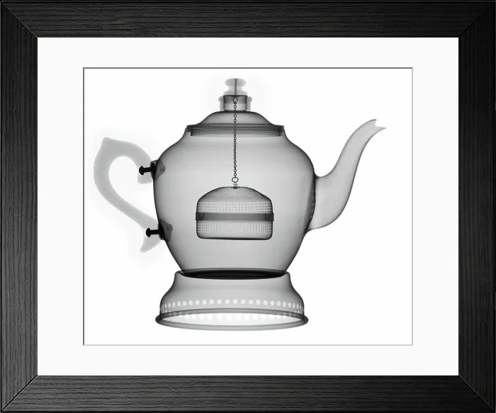 Framed Print : X-Ray of a Tea Pot