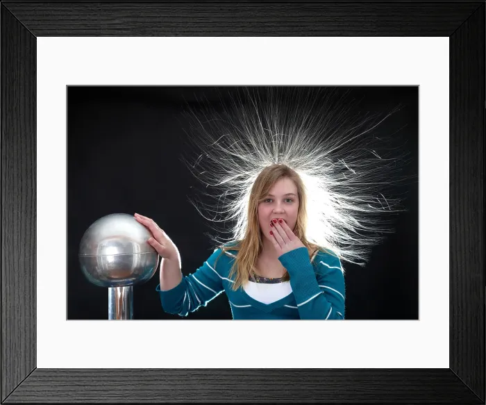 Framed Print : Electrostatic Generator, 5 of 8 Framed Print : Electrostatic Generator, 5 of 8