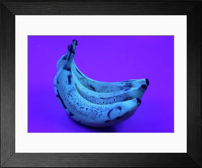 Framed Print : Ripe Bananas in UV Light (2 / 2)