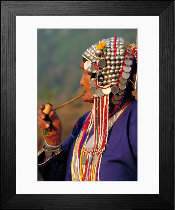 Framed Print : Woman of the Akha Hill tribe. Thailand
