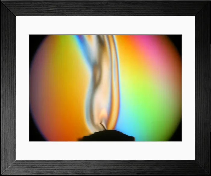 Framed Print : Schlieren of Flame Framed Print : Schlieren of Flame