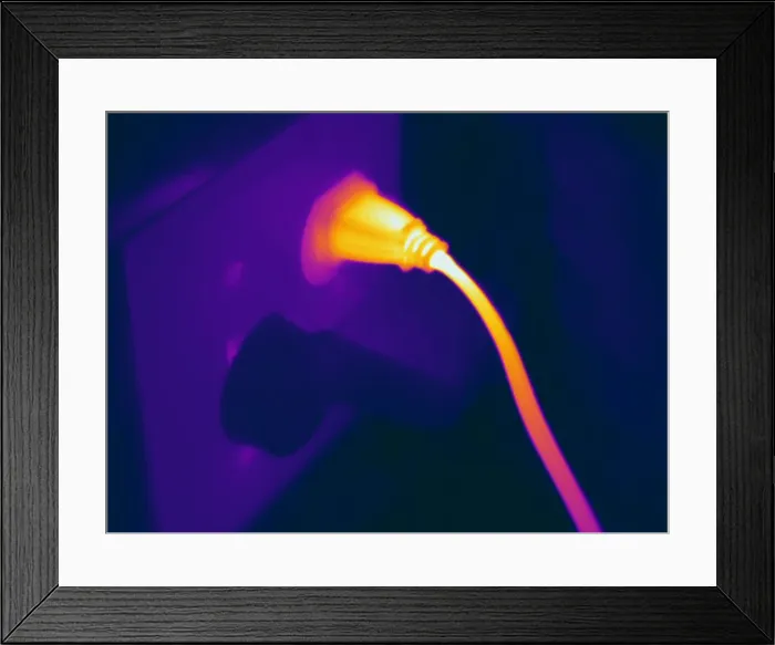 Framed Print : Resistive Heating of a Wire Framed Print : Resistive Heating of a Wire