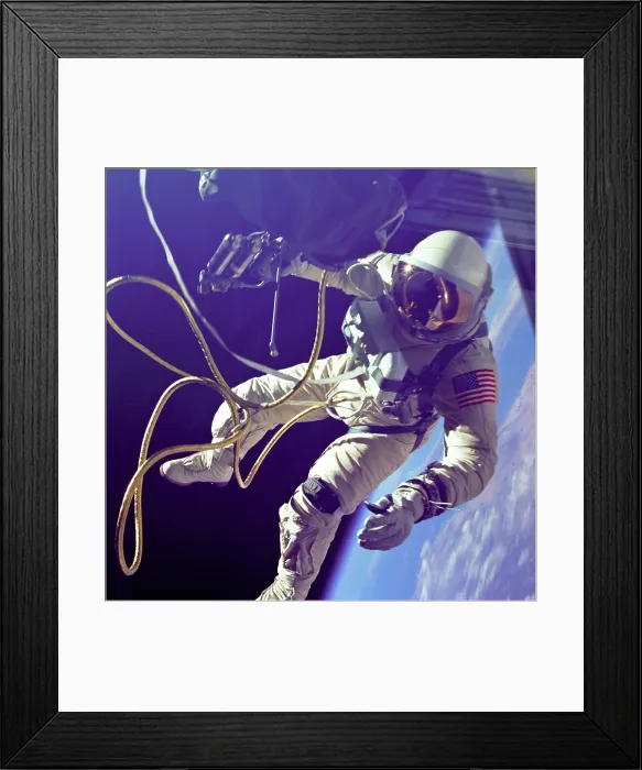 Framed Print : First American Spacewalk, Astronaut Ed White, 1965