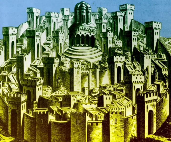 Framed Print : 15th century woodcut of Jerusalem Framed Print : 15th century woodcut of Jerusalem