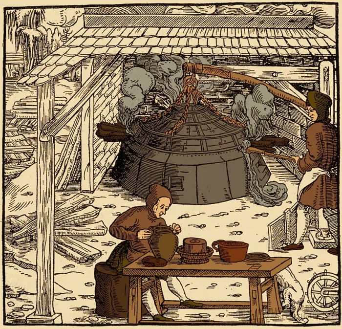 Framed Print : 16th Century Silver Mining Framed Print : 16th Century Silver Mining