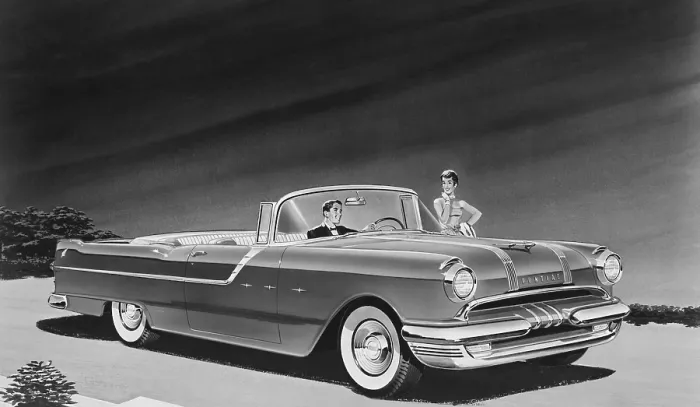 Framed Print : 1955 Pontiac Star Chief Convertible Framed Print : 1955 Pontiac Star Chief Convertible
