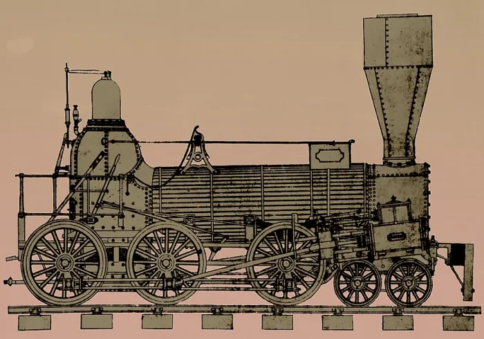 Framed Print : 19th Century Locomotive Framed Print : 19th Century Locomotive