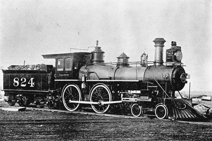Framed Print : 19th Century Locomotive