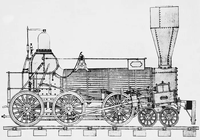 Framed Print : 19th Century Locomotive Framed Print : 19th Century Locomotive