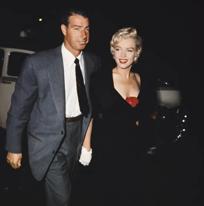 Framed Print : Actress Marilyn Monroe and husband Baseball player Joe DiMaggio, 1954