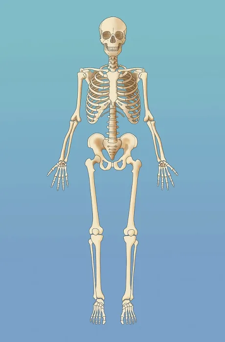 Framed Print : Adult Skeleton, Illustration Framed Print : Adult Skeleton, Illustration