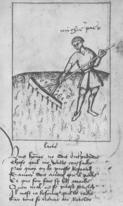Framed Print : Agriculture, 15th Century