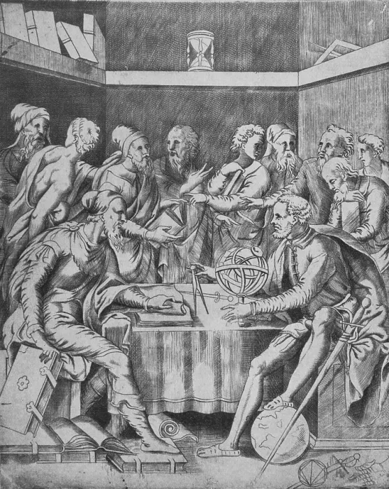 Framed Print : Agrippa Instructing Pupils, 16th Century Framed Print : Agrippa Instructing Pupils, 16th Century