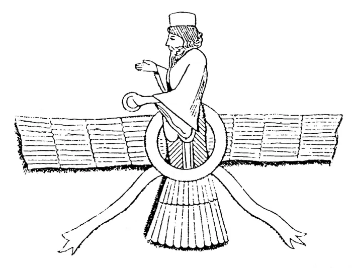 Framed Print : Ahura Mazda, Zoroastrian God of Truth