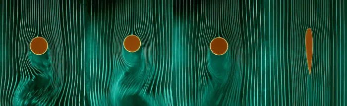Framed Print : Air Flow Patterns Around Objects Framed Print : Air Flow Patterns Around Objects