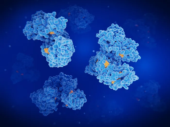 Framed Print : Albumin molecules transporting fatty acids, hormones and drugs in the blood