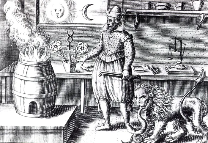 Framed Print : Alchemical Workshop, 17th Century Framed Print : Alchemical Workshop, 17th Century