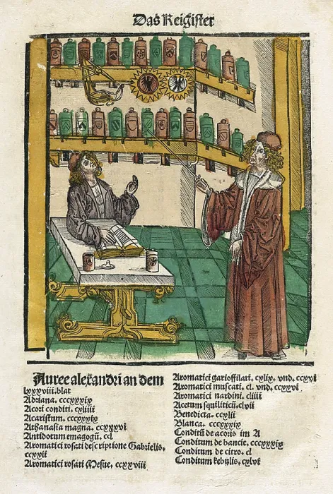 Framed Print : Alchemy. This historical illustration, (1512)
