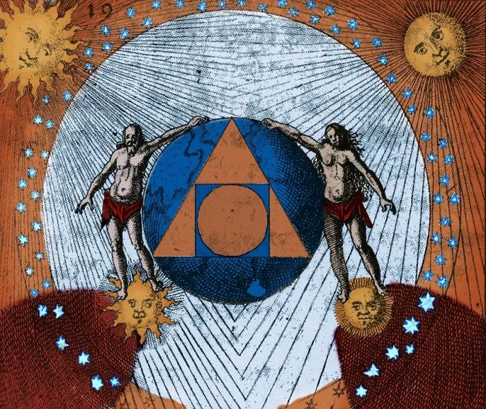 Framed Print : Alchemy Illustration Framed Print : Alchemy Illustration