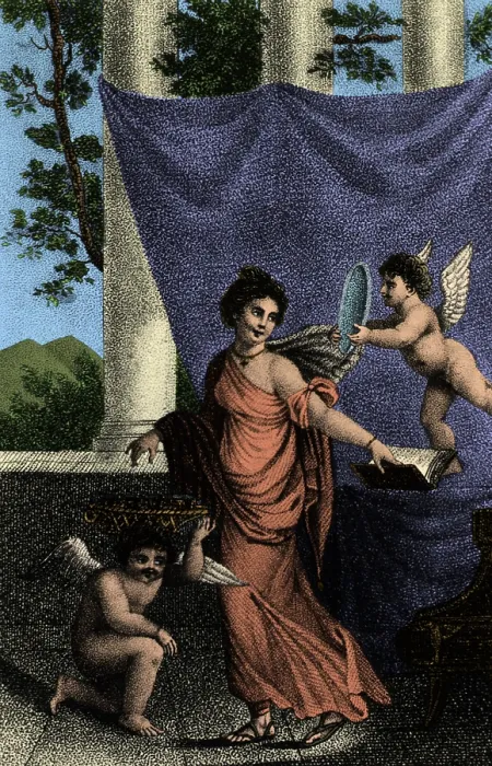 Framed Print : Allegorical Depiction of Beauty, 19th Century Framed Print : Allegorical Depiction of Beauty, 19th Century
