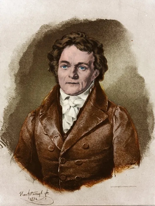 Framed Print : Alois Senefelder, German Inventor