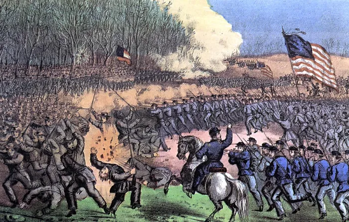Framed Print : American Civil War, Battle of Chancellorsville, 1863 Framed Print : American Civil War, Battle of Chancellorsville, 1863