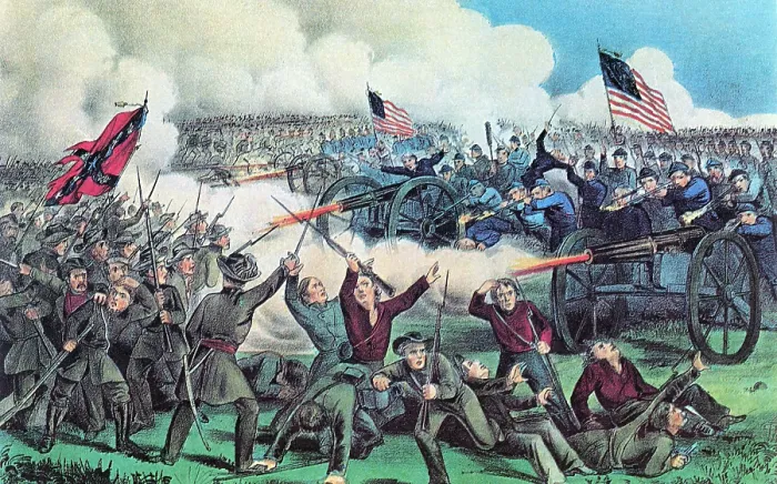 Framed Print : American Civil War, Battle of Gettysburg, 1863 Framed Print : American Civil War, Battle of Gettysburg, 1863