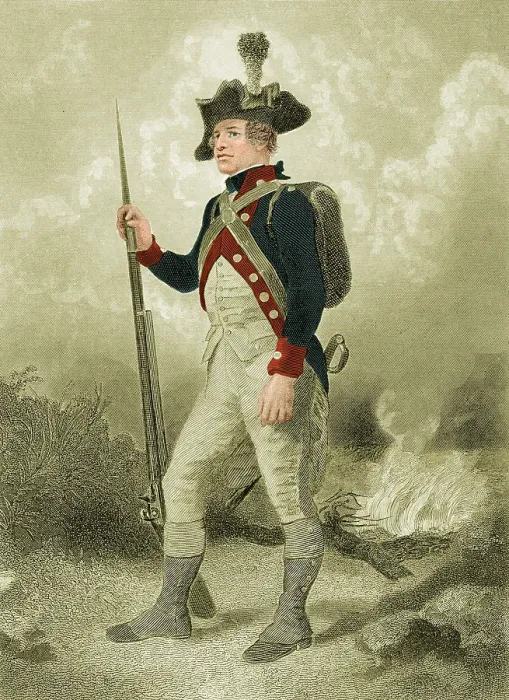 Framed Print : American Continental Soldier