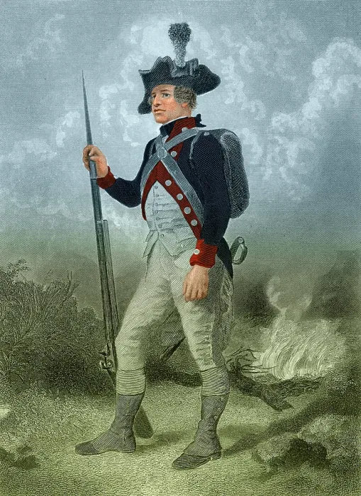 Framed Print : American Continental Soldier Framed Print : American Continental Soldier