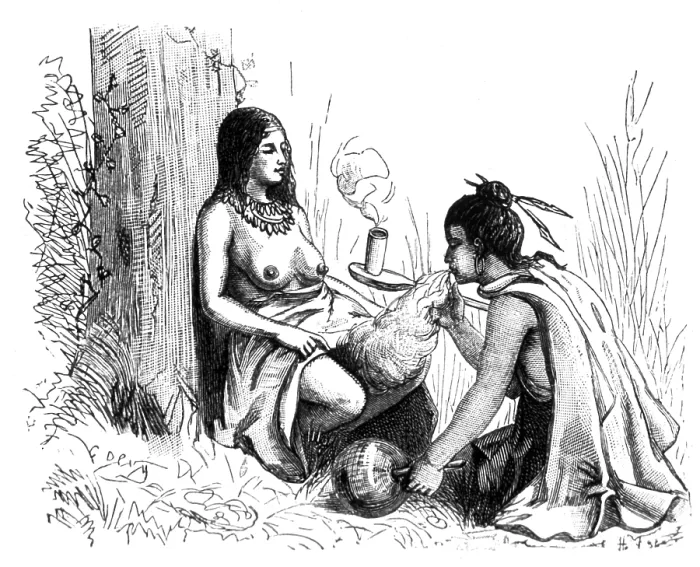 Framed Print : American Indian Midwife, Medicinal Tobacco Framed Print : American Indian Midwife, Medicinal Tobacco